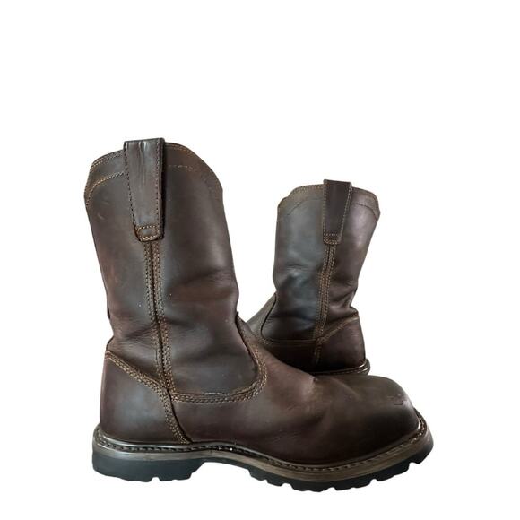 Caterpillar Wellston Pull On Steel Toe Mens Brown Work & Safety Boots Size 10 D main image 7